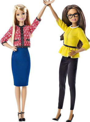 Collectible 2 count 2016 Barbie Doll President & Vice President  Girl Power NEW