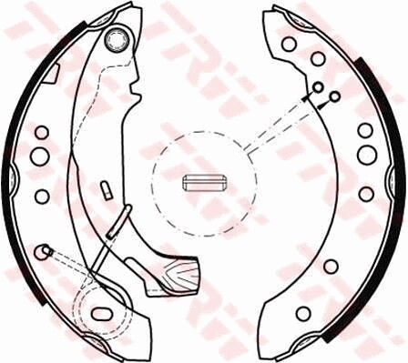 Fits TRW GS8467 BRAKE SHOES /R/C3 02- /203X39/ UK Stock - Picture 1 of 5