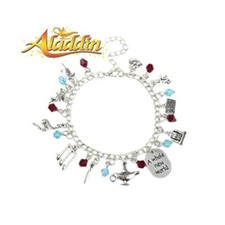 Disney's Aladdin Dangle Charms Bracelet Novelty Fun Jewelry