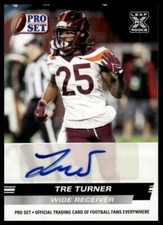 2022 Pro Set Draft #PSA-TT1 Tre Turner Autographs