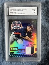 2015 USA Stars & Stripes Blake Paugh 3/5 Game Gear Patch Rookie   PGA GEM 10
