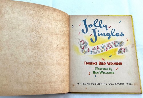 Book. Jolly Jingles. “Tell-A-Tale” Whitman Series. Vintage. Copyright 1949 - Picture 5 of 7