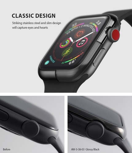 For Apple Watch Series 3 / 2 / 1 Case (38mm, 42mm) | Ringke Bezel Styling Cover - Picture 44 of 228