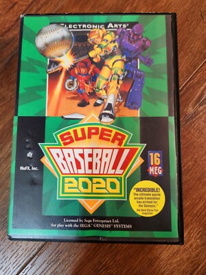 Super Baseball 2020 - Sega Genesis - NO MANUAL
