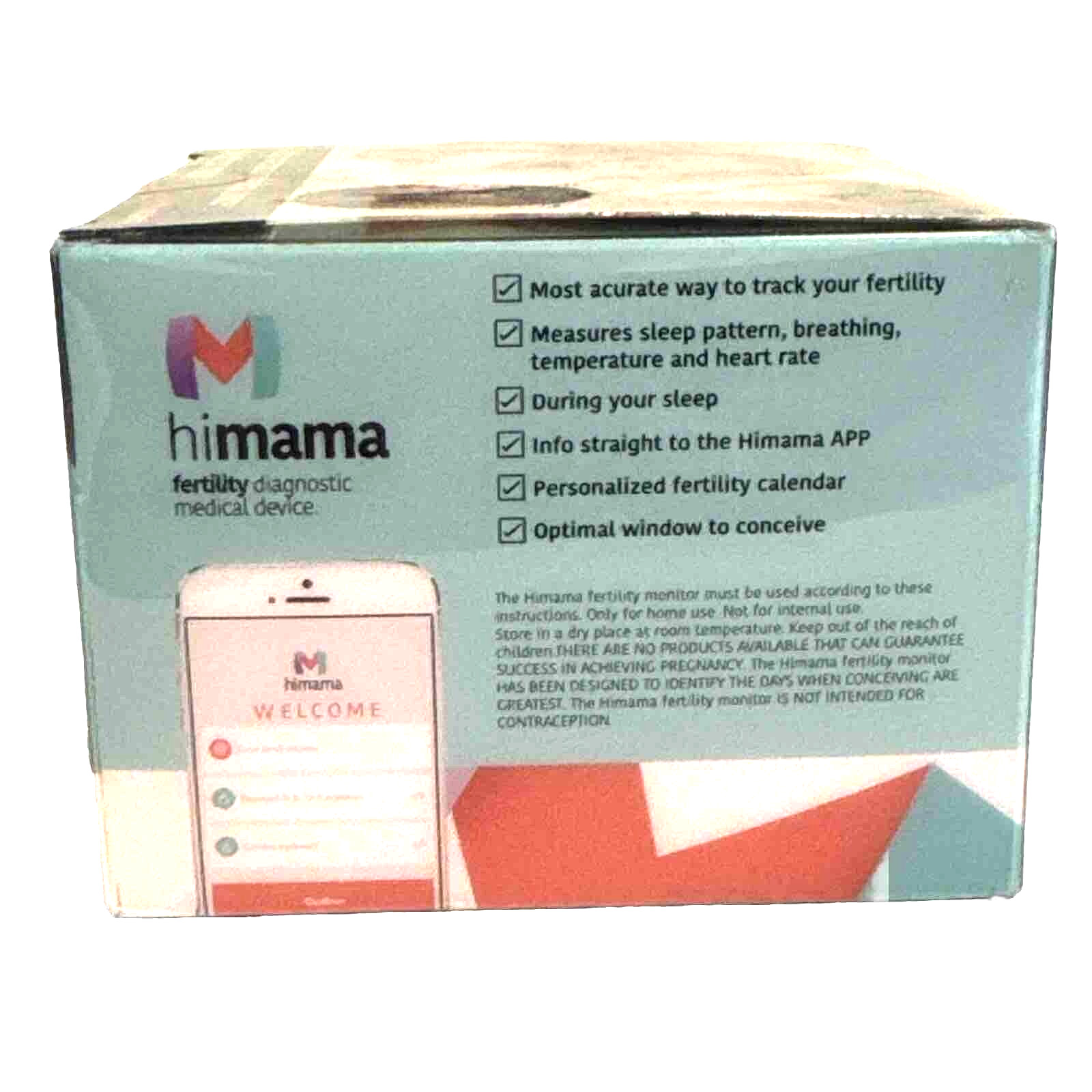 Himama Fertility Ovulation Tracker size XL, Factory Seal~Device+Charger Free App