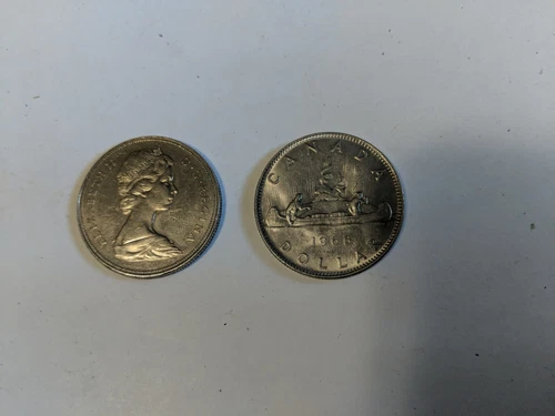 $1 Dollar Canada Canoe Voyageur 1968