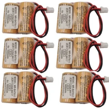6 x for Mitsubishi MR-BAT6V1 2CR17335A WK17 1650mAh Battery Backup Memory Power