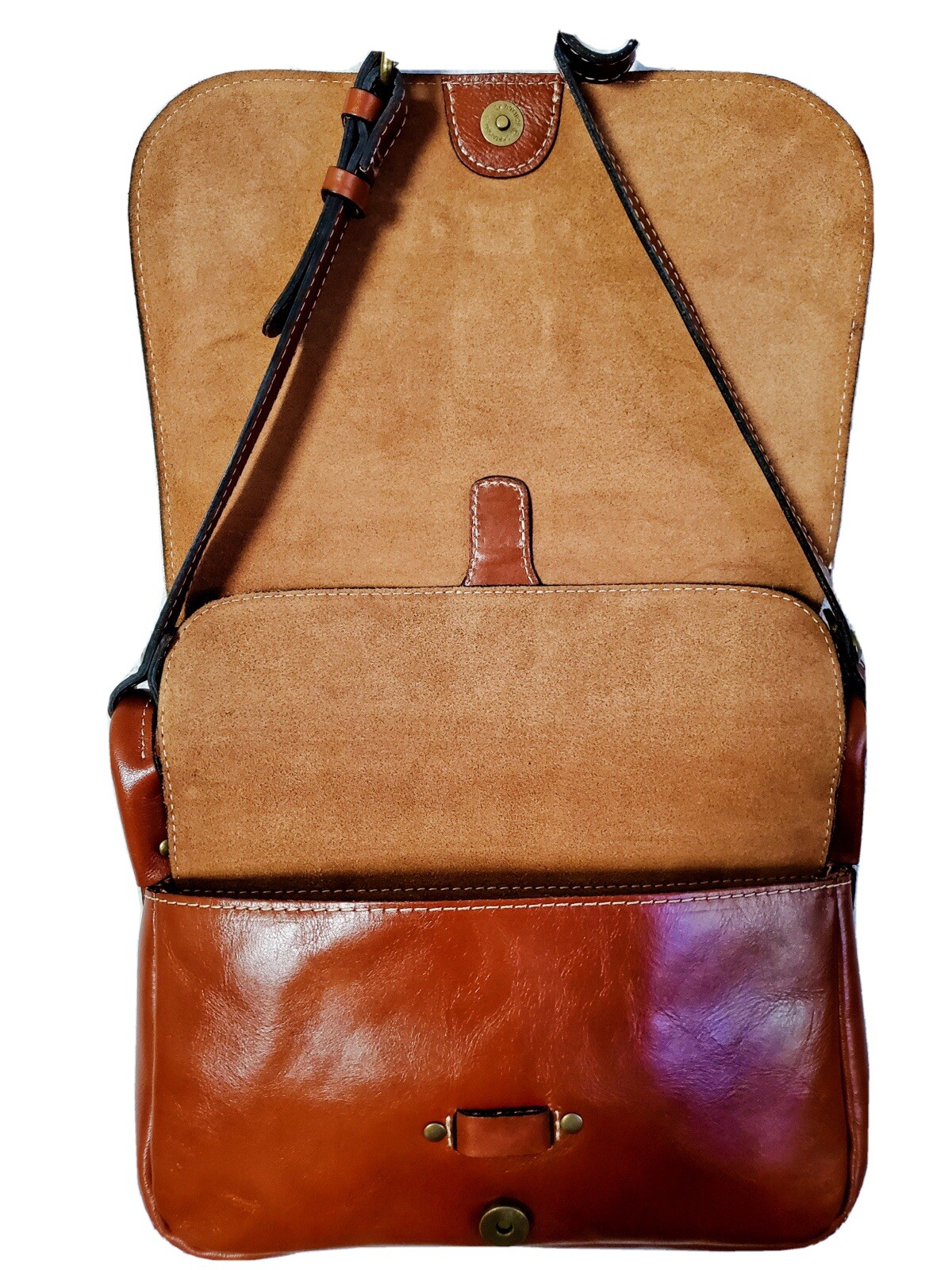 Patricia Nash Positano SQ Saddle Bag Heritage Tan P35… Gem