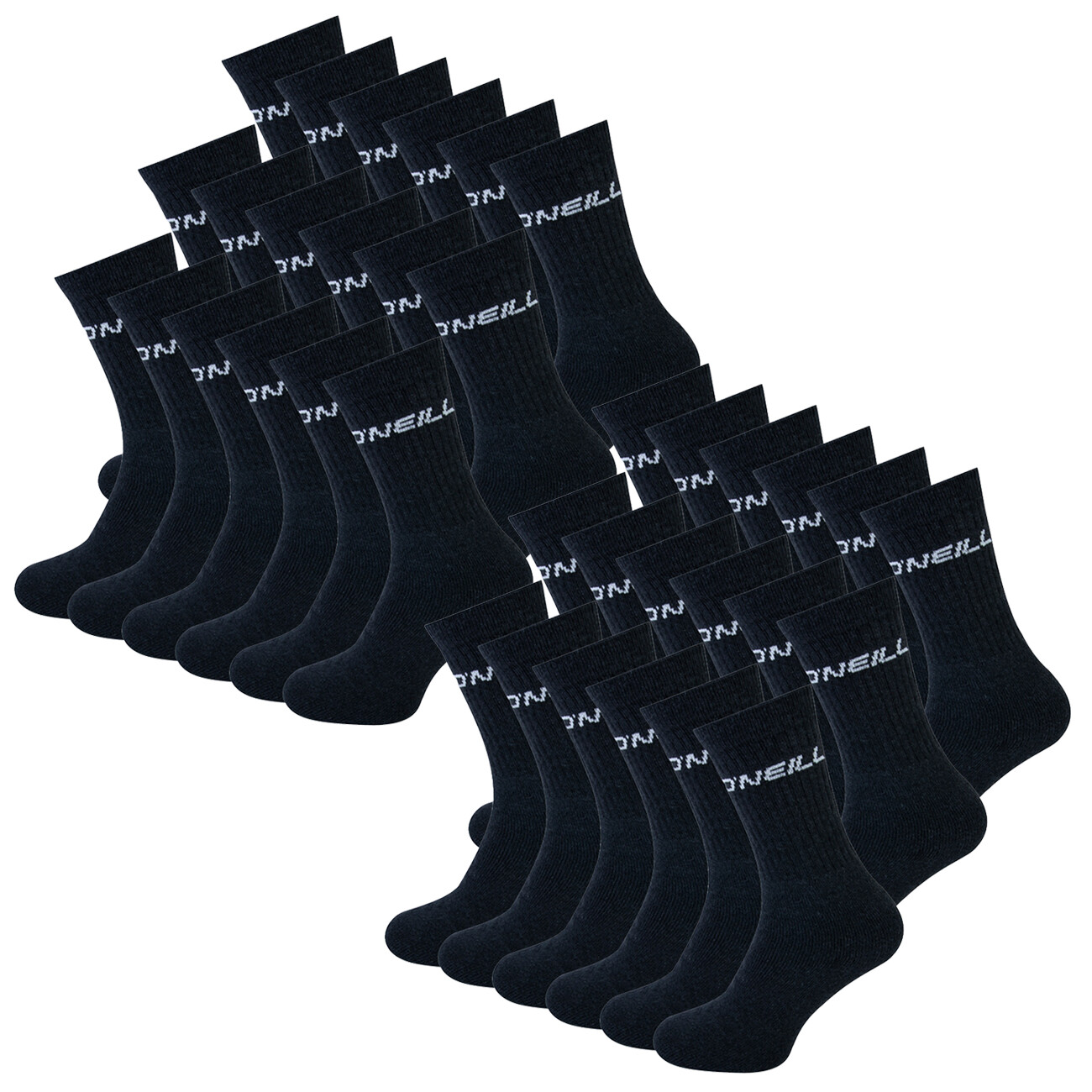 ONeill Unisex Sportsocken 18er Pack 35-38 39-42 43-46 Schwarz Weiss Blau Grau 5690₽