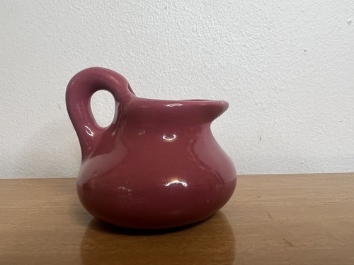 Bybee Pottery Rose Pink Mini Pitcher Creamer/Toothpick 2X2.25 Tall Vintage - Picture 3 of 4