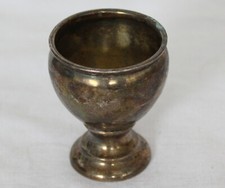 SCHÖNER ALTER EIERBECHER AUS DÄNEMARK 830er SILBER ECHTSILBER #12199
