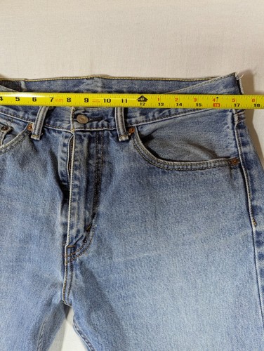 Levi's Jeans Mens 34X34 Regular Fit Straight Leg Mid Rise Denim Blue 100% Cotton - Picture 5 of 12