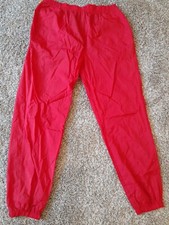 Pantalones cortavientos MALBORO ADVENTURE TEAM para hombre talla XL vintage años 90 logotipo rojo