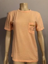 Junk Food Womens Graphic Logo Cotton Orange Unisex Orange T-Shirt Size S