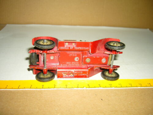 MATCHBOX-LESNEY Models Of Yesteryear Stutz 1914, No Y-8, weinrot, 1969, 01-20 - Bild 3 von 3