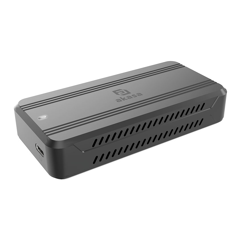 Akasa AK-ENU4M2-01 USB4 to M.2 PCIe NVMe SSD Aluminium Enclosure, USB4 40Gbps Ty