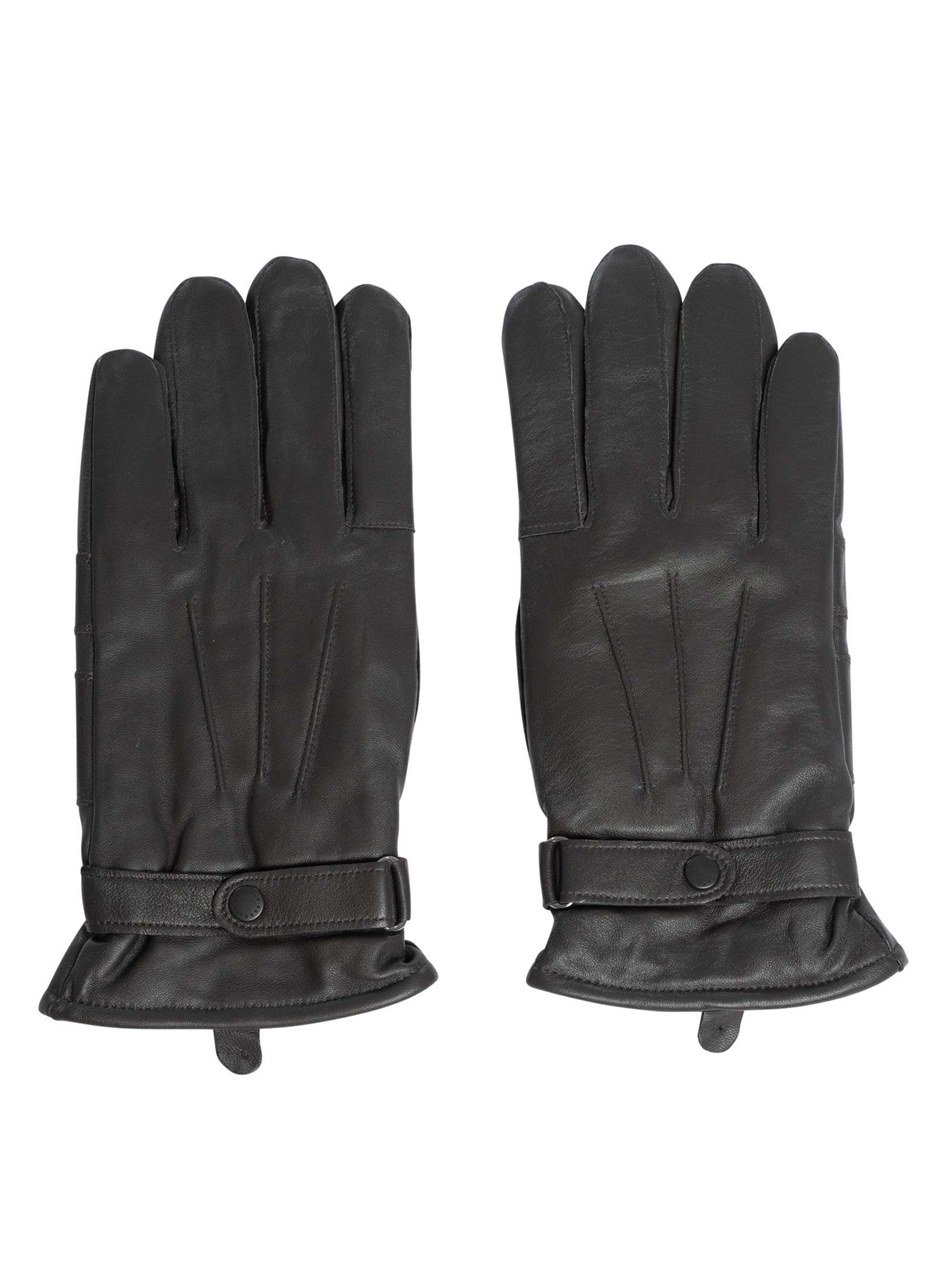 Мужские перчатки Barbour из полированной кожи Thinsulate коричневые 18590₽