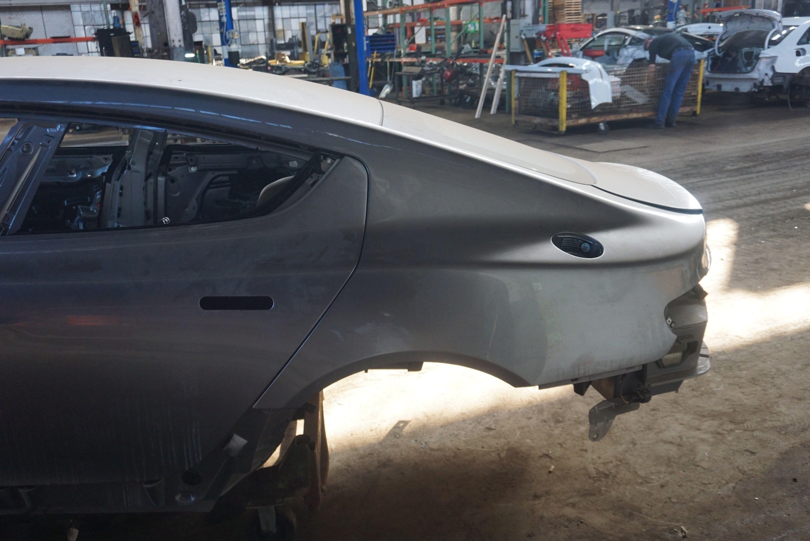Rear Left Side Quarter Panel Structural Body Cut Silver Aston Martin Rapide