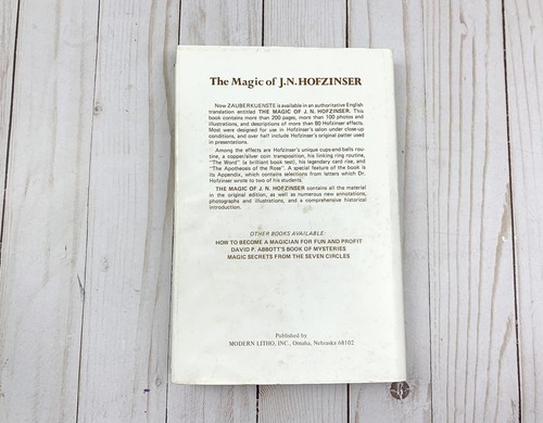 The Magic of J.N. Hofzinser Autographed By Richard Hatch Vintage Magic Book - Picture 5 of 7
