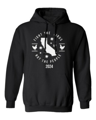 Fight The Virus Not The People - Bird Flu Awareness Unisex Hooded Sweatshirt