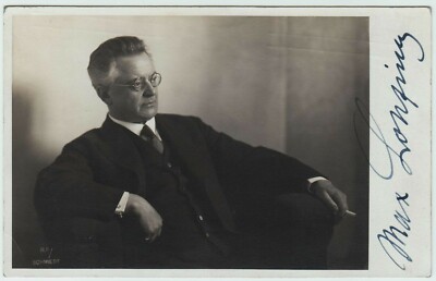 MAX LOHFING Opernsänger Oper Bass Autograph Autogramm Hand signiert um 1930 RAR!