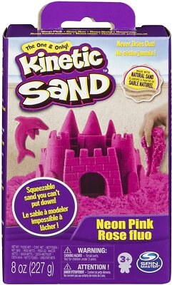 Kinetic Sand Spin Master Modelling Sand Base Pack, 227 g, Pink NEW SEALED