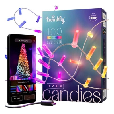8053614841165 Twinkly Candies LED-Weihnachtsbaumbeleuchtung TWKC100RGB-T 6 M Ker