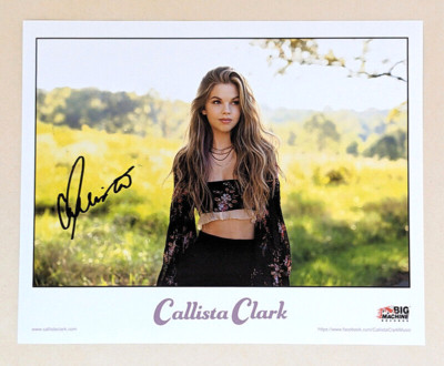CALLISTA CLARK SIGNED 8x10 PHOTO real to me way I fee COUNTRY ARTIST auto COA
