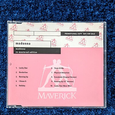 MADONNA  REMASTERED PROMO CD ALBUM NUMBERED GERMANY 2001 Self Titled First Album