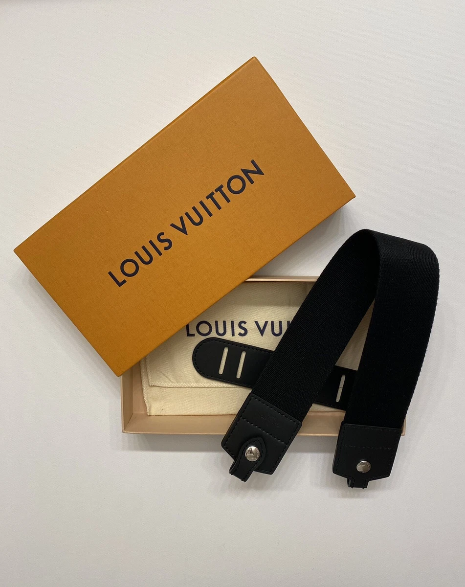 lv straps for bags black leather