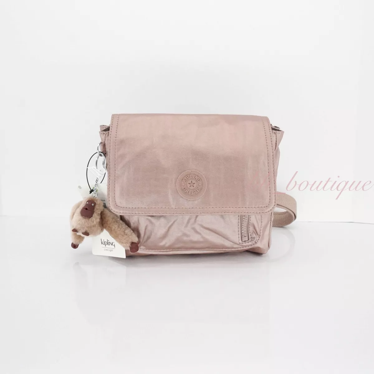 Kipling rose gold clearance crossbody