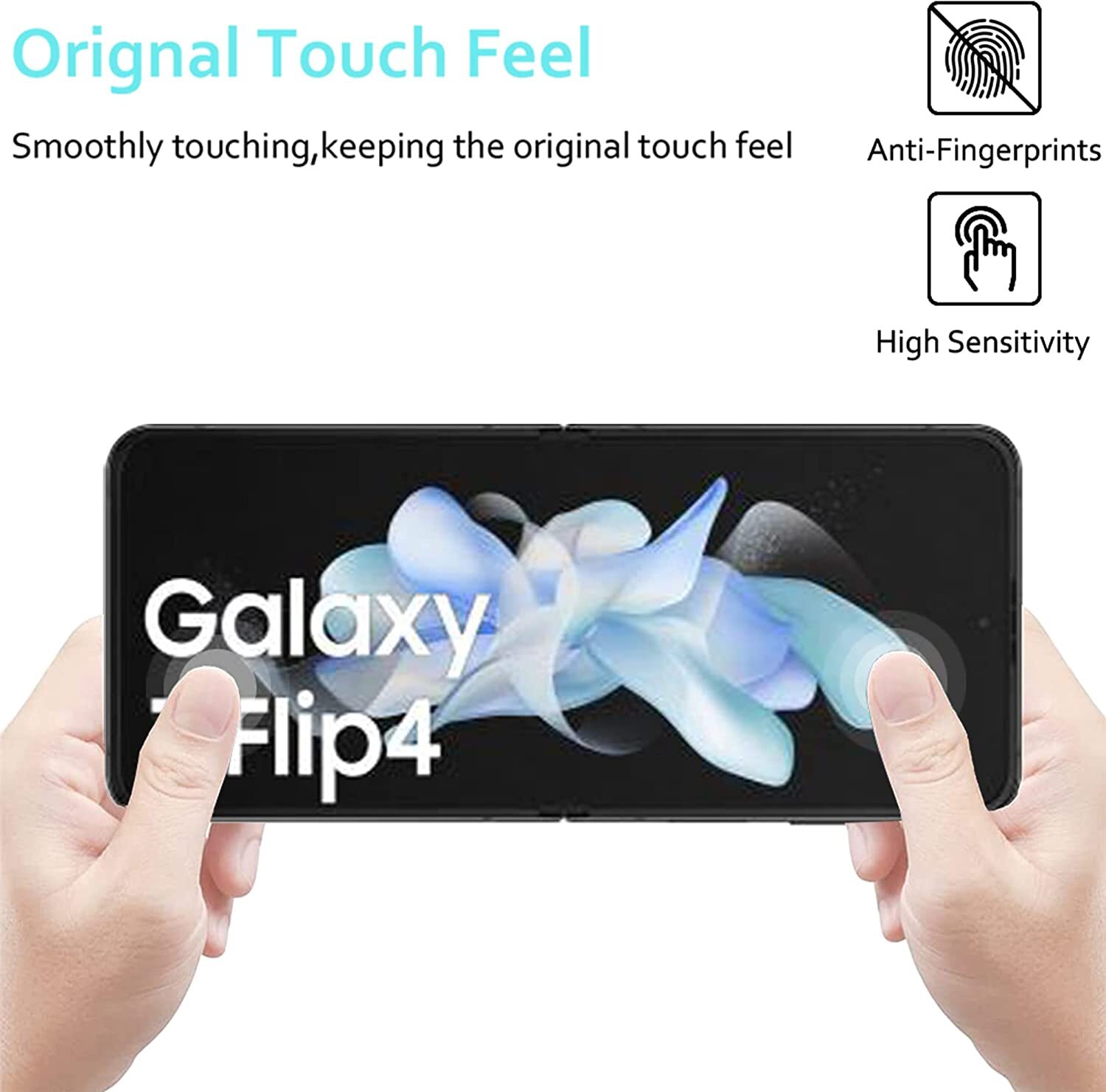 2X Panzerfolie für Samsung Galaxy Z Flip 4 5G Display Glasfolie TPU Anti-Schock