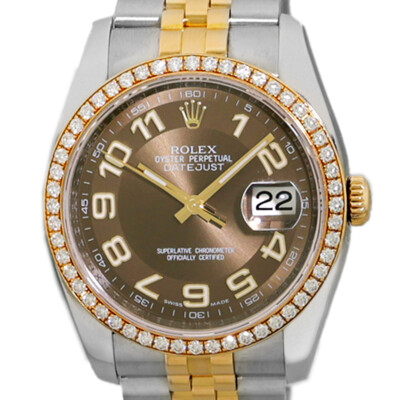 モレスキン　Precious & Ethical Collector's Box ROLEX Stainless Steel 18K Yellow Gold 36mm Factory Diamond