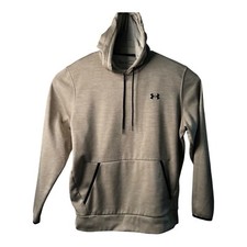 Under Armour Beige Hoodie Coldgear L/C/L/S Size Large 100 Polyester