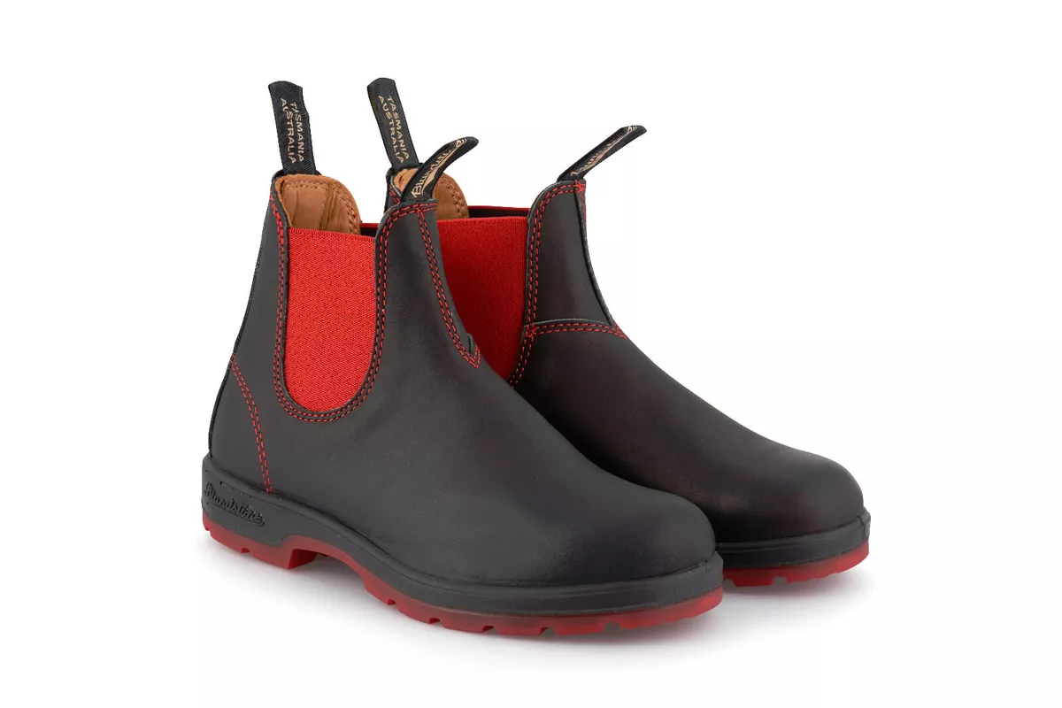 Blundstone Style 1316 Australian Chelsea Boots Black Red