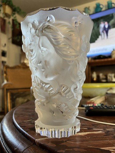 Art Deco Vase Czech Gablonz Frantisek Halama Crystal Signiert - Bild 2 von 11
