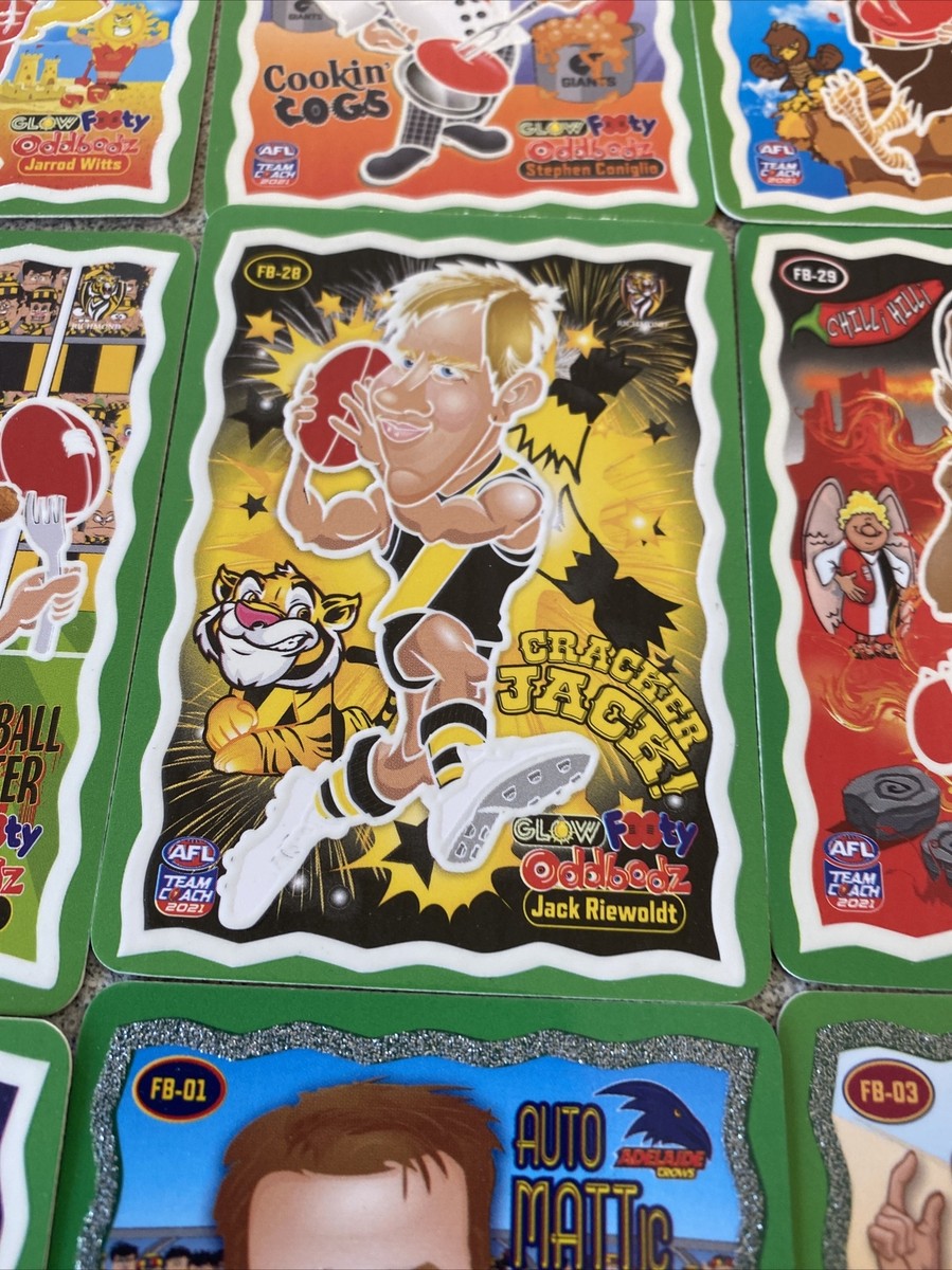 2021 AFL TEAMCOACH FOOTY ODDBODZ INSERT CARDS