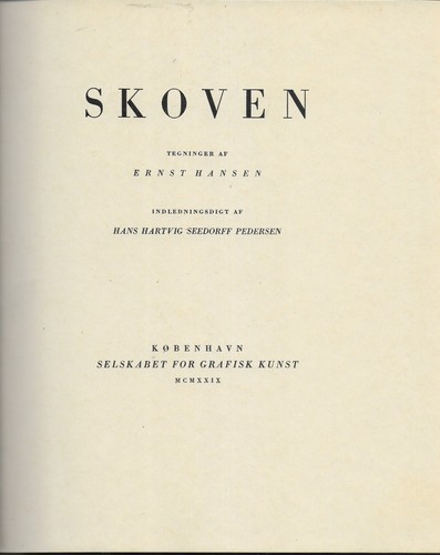 Skoven, Art work by Ernst Hansen, Poem by Hans Hartvig Seedorft Penersen Signed - Picture 2 of 12