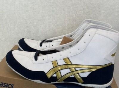 Asics Wrestling Shoes EX-EO special order 1083A001 White x Gold x