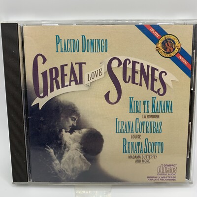 Placido Domingo Great Love Scenes CD DADC PRESS! CBS MK 39030 Renata Scotto OOP!
