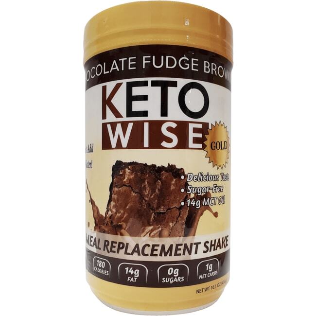 Заменитель еды Keto Wise Meal Replacement Shake - Chocolate Fudge Brownie 16,1 oz Pwdr