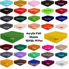 12" x 12" Acrylic Felt Sheets by FabricLA