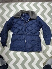 80's Comfy Goose Down Puffer Zip Up Jacket Large