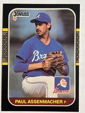 1987 Donruss #290 Paul Assenmacher Atlanta Braves
