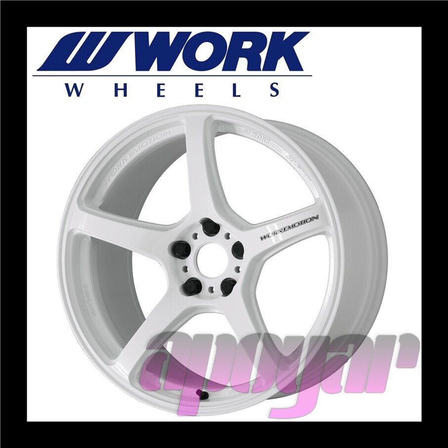 WORK EMOTION T5R WHEEL (1pcs) 19 inch 9.5J 25 5H 114.3 Ice White 