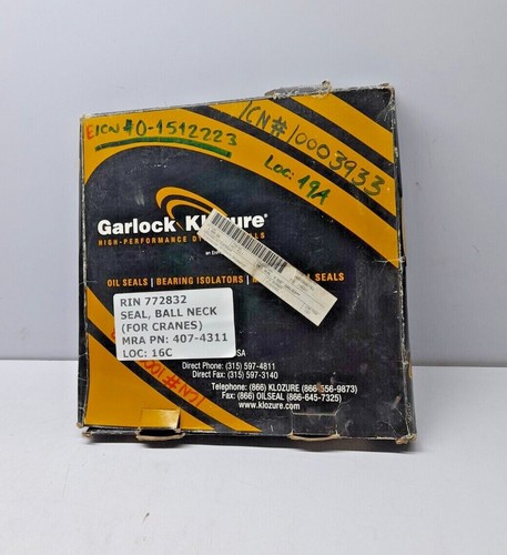 Garlock Klozure 25003-6378 23X6378 Oil Seal MRA 407-4311 Ball Neck seal