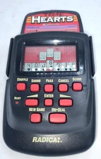 RADICA Hearts Handheld Electronic Game Mod 3661CS5B Used Works Great New Battery