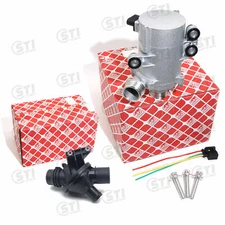 FEBI Electric Water Pump with Thermostat Kit For BMW 328i 528i 530xi 525xi X3 X5