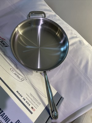 All-Clad 4403 Stainless Steel 3-Ply 3qt Saute Pan with Lid 