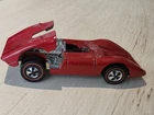 Hotwheels  Redline Ferrari 312 P Red With Metal Base